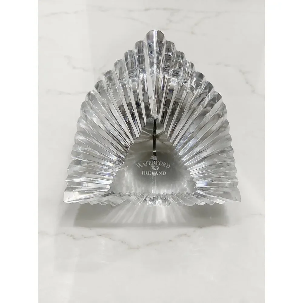 Waterford Ireland Meridian Fine Crystal France Precision Quartz Desk Clock